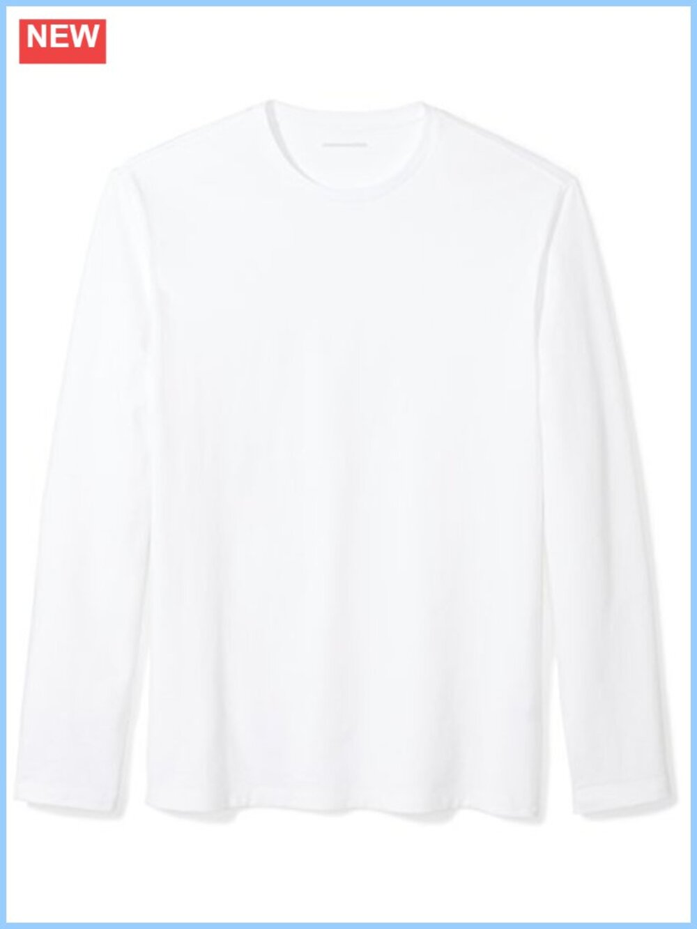 Slim Fit Long Sleeve T-Shirt Men's Cotton Crew Neck Pullover
